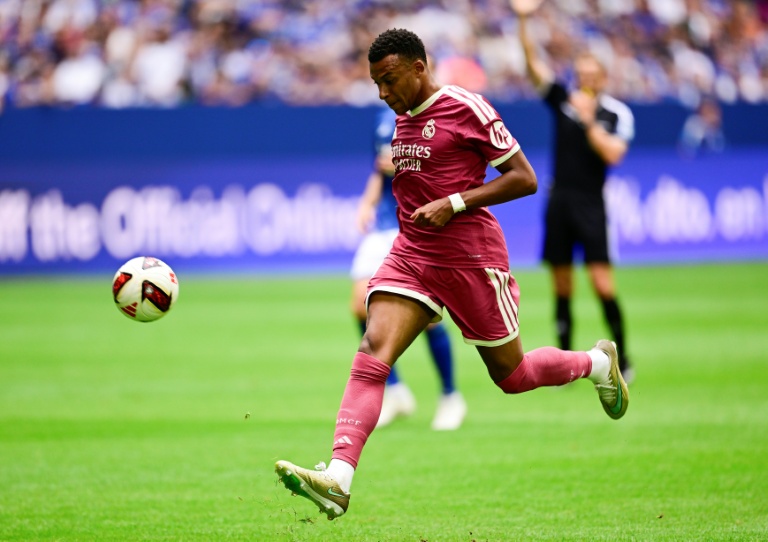 Kylian Mbappé lors d'un match avec le Real Madrid