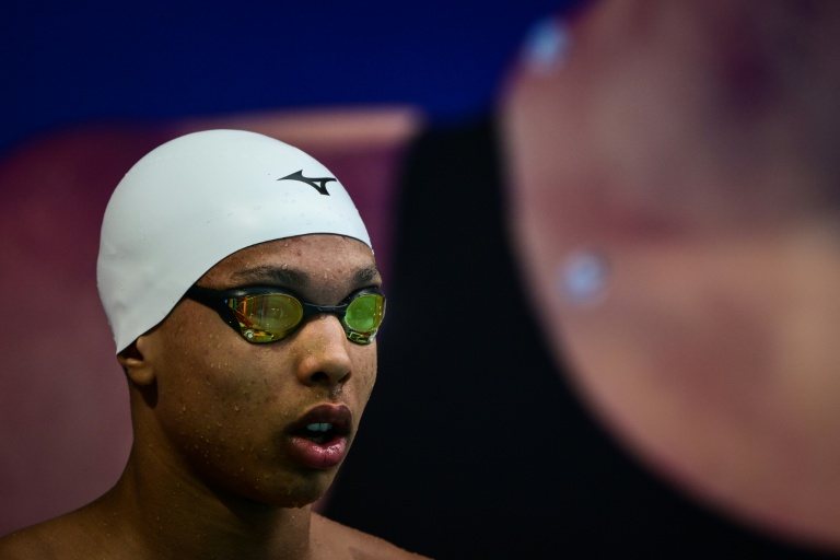 Le nageur français  Sauveur Cristofini pendant les Championnats de France le 2 juillet 2026 à Saint-Etienne