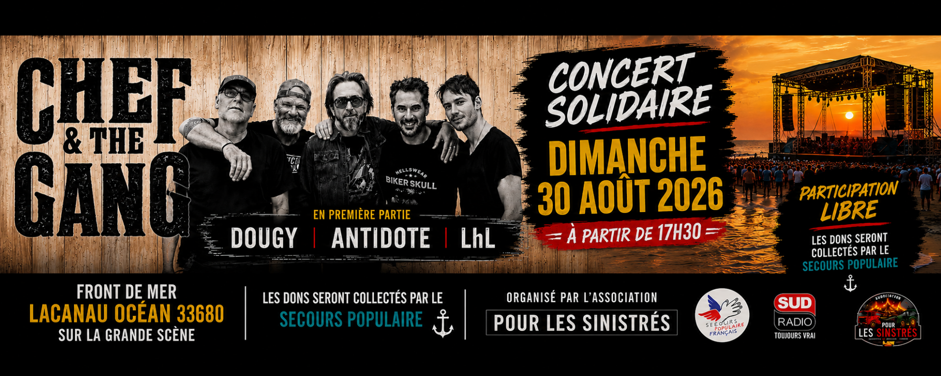 Chef and the Gang en concert.