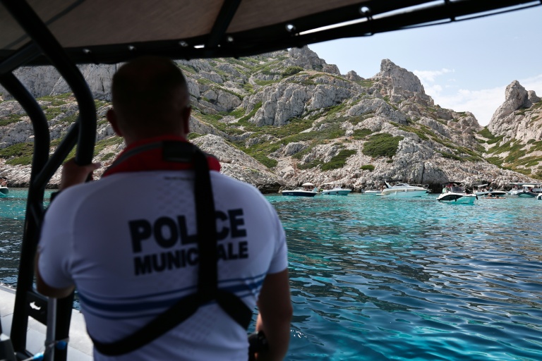 Une patrouille de la brigade maritime muncipale de Marseille, le 31 juillet 2026