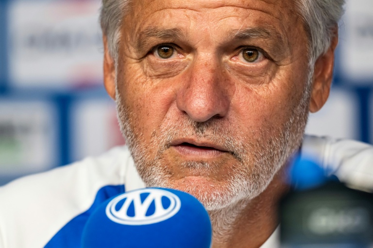 Le nouvel entraîneur de l'OM Bruno Genesio, le 19 août 2026 à Marseille