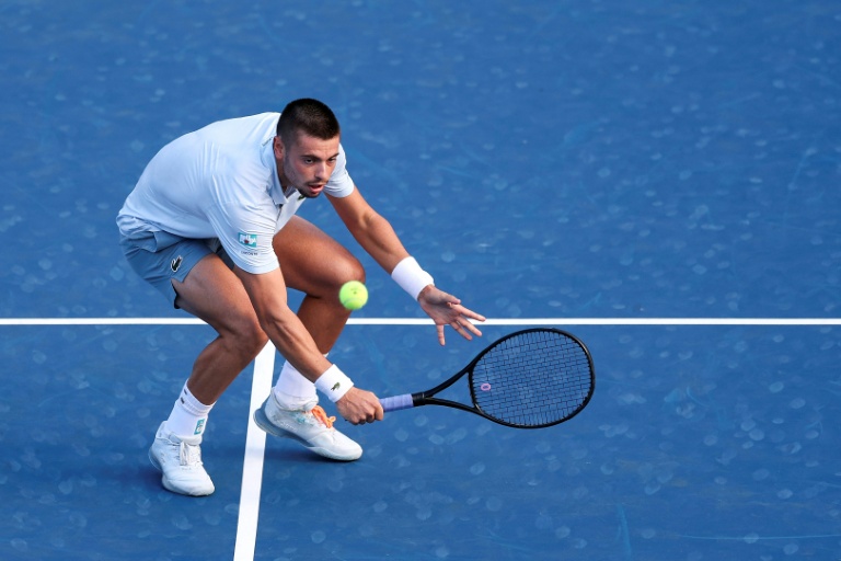 Le Français Arthur Gea au 3e tour de l'US Open contre l'Américain Michael Zheng le 5 septembre 2026 à Flushing Meadows