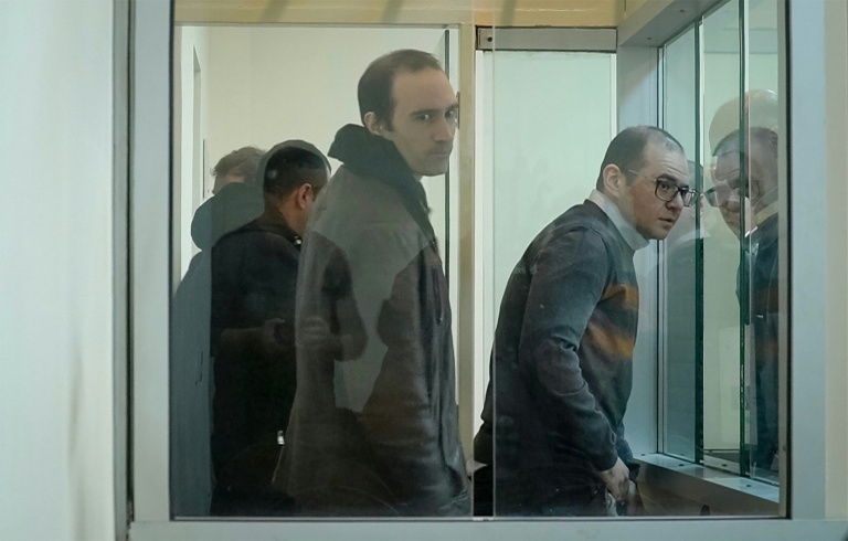 Capture d'image d'une vidéo AFP de Martin Ryan au tribunal de Bakou en Azerbaïdjan le 6 janvier 2025