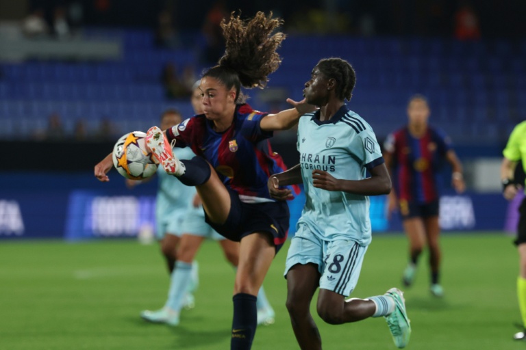 Match entre le Paris FC et le FC Barcelone en Ligue des champions féminine