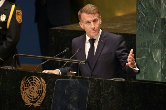 Emmanuel Macron s'exprime devant l'ONU lors de son dernier discours.