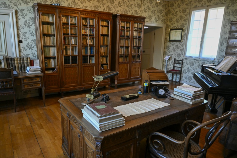 Le bureau de la Maison de Robert Schuman, l'un des pères fondateurs de l'Union européenne, à Scy-Chazelles, le 4 septembre 2026 en Moselle