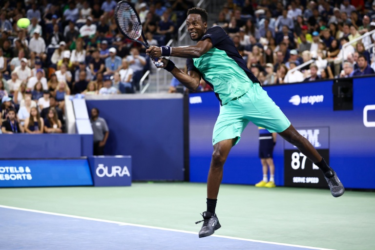 Le Français Gaël Monfils lors de sa rencontre du premier tour de l'US Open face au Paraguayen Adolfo Daniel Vallejo, à New York, le 1er septembre 2026
