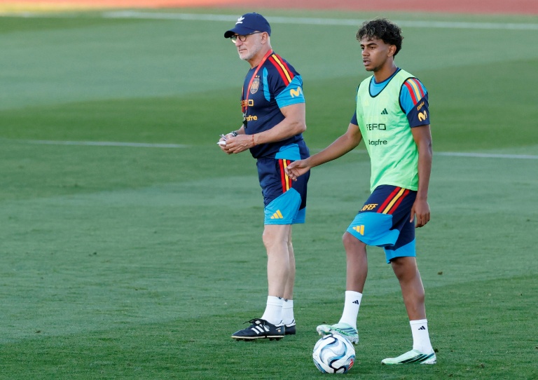 Le sélectionneur de l'équipe de France, Zinédine Zidane, lors d'un entraînement.