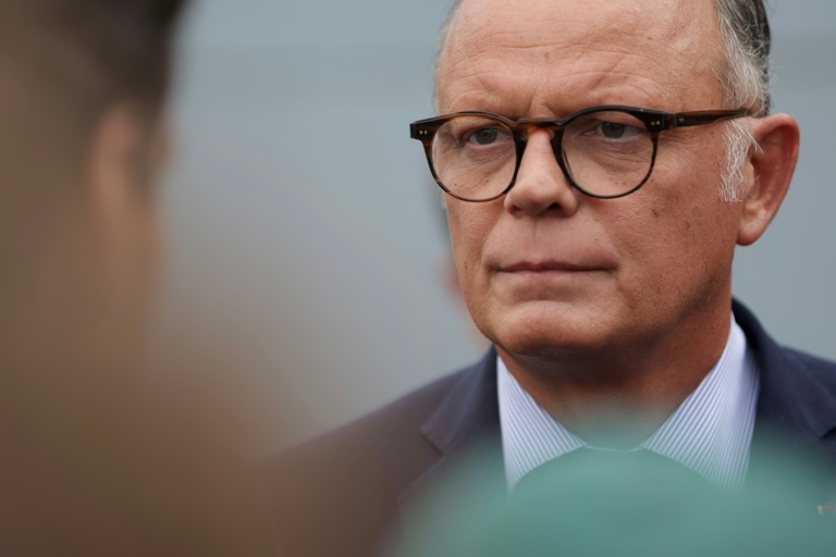Le patron d'Horizons et candidat à la présidentielle Edouard Philippe, à Sens, dans l'Yonne, le 29 août 2026