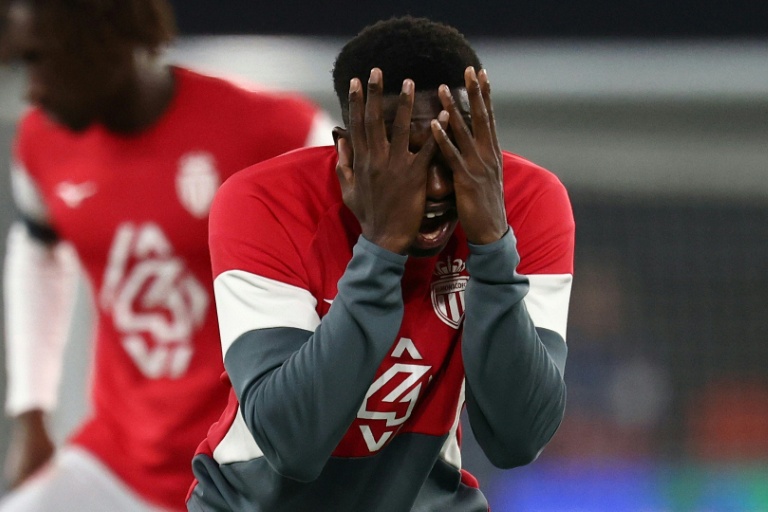 Le milieu de l'AS Monaco Lamine Camara avant d'affronter le PSG en Ligue des champions au Parc des Princes, le 25 février 2026