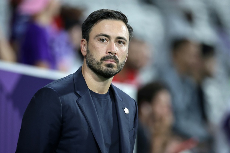 L'entraîneur italien de Lille Davide Ancelotti lors du match de Ligue 1 remporté à Toulouse 1-0, le 3 septembre 2026 au Stadium de Toulouse