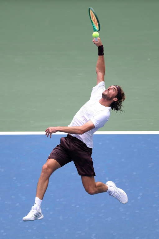 Le Grec Stefanos Tsitsipas au 1er tour de l'US Open le 31 août 2026 à Flushing Meadow