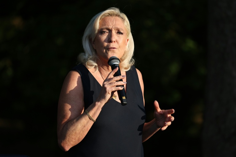 Marine Le Pen à Liévin dans le Pas-de-Calais le 4 juillet 2026