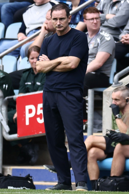 Le manager de Coventry Frank Lampard lors de la défaite face à Brighton, le 13 septembre 2026