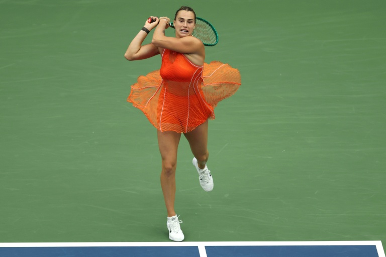 La N.1 mondiale Aryna Sabalenka contre l'Américaine Taylor Townsend en huitièmes de finale de l'US Open le 6 septembre 2026 à Flushing Meadows