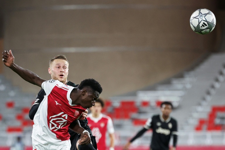 Lamine Camara avec Monaco, lors de la réception de la Juventus en Ligue des champions de l'UEFA, le 28 janvier 2026 au Stade Louis II