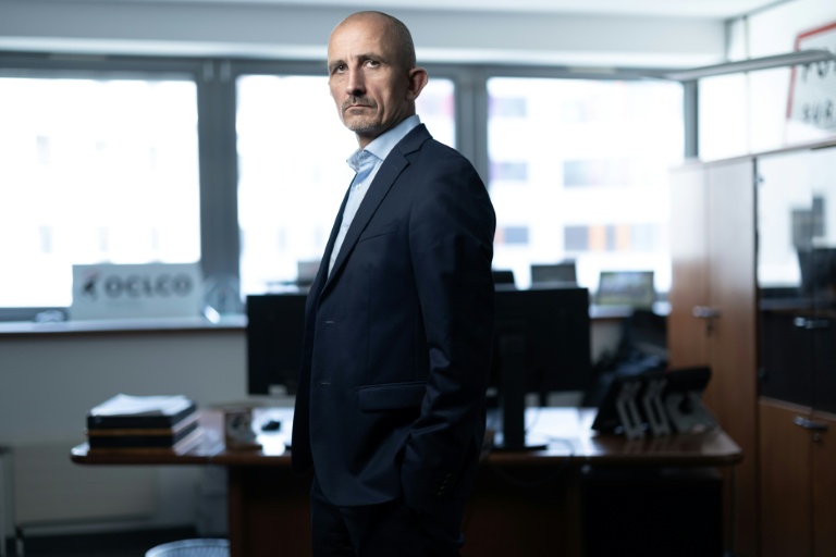Le chef de l'Office central de lutte contre le crime organisé (OCLCO) Thibaut Fontaine dans ses bureaux à Nanterre le 7 septembre 2026