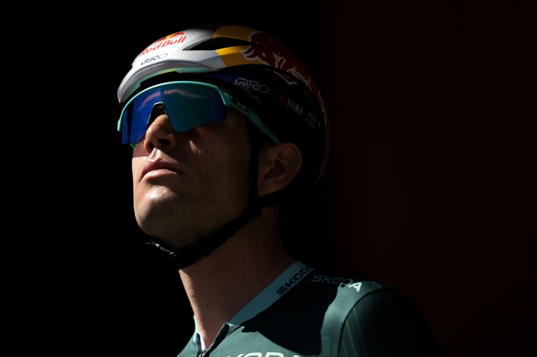 Le Belge Wout van Aert de l'équipe Team Visma-Lease a Bike, à La Calahorra pendant La Vuelta, le 12 septembre 2026