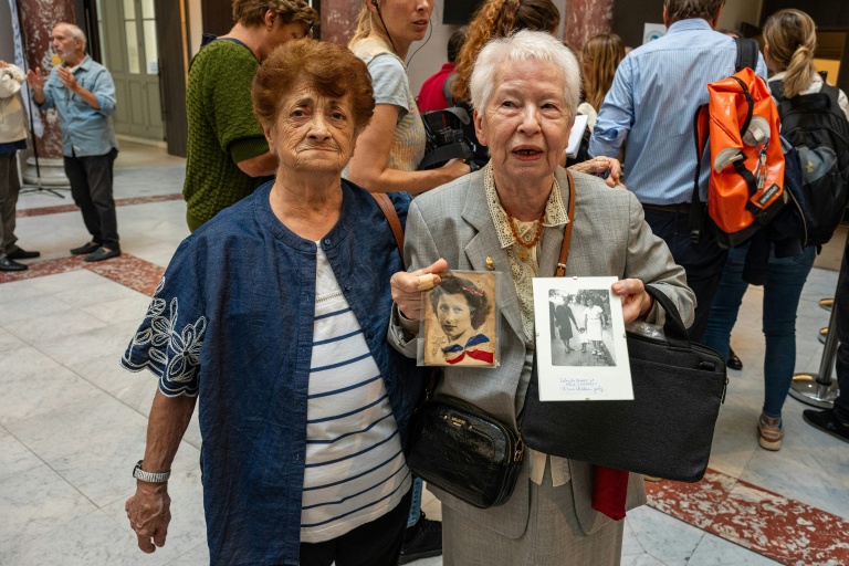 Marie Meagleiozz et Susane Fritz, rescapées des rafles du Vieux-Port en 1943, au palais de justice de Marseille, le 30 septembre 2026