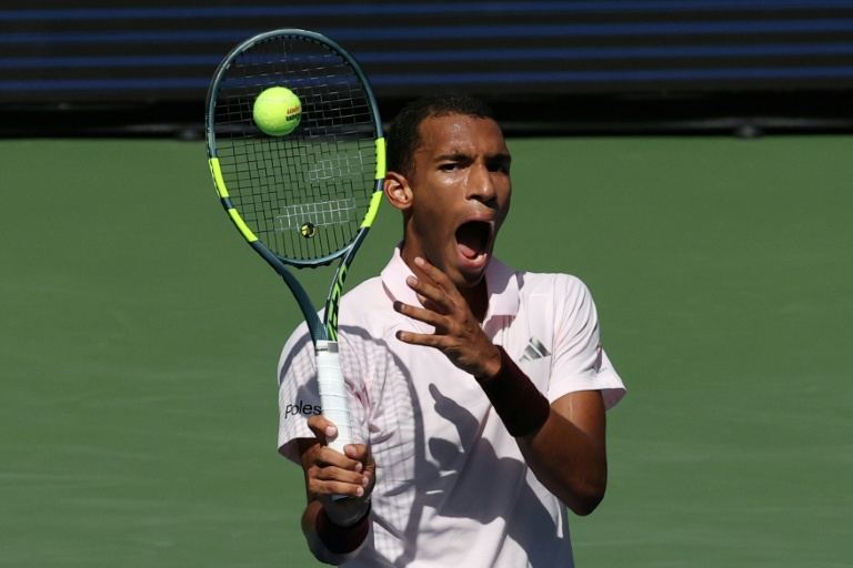 Felix Auger-Aliassime lors de son match du 2e tour de l'US Open contre Karen Khachanov, le 3 septembre 2026 à New York