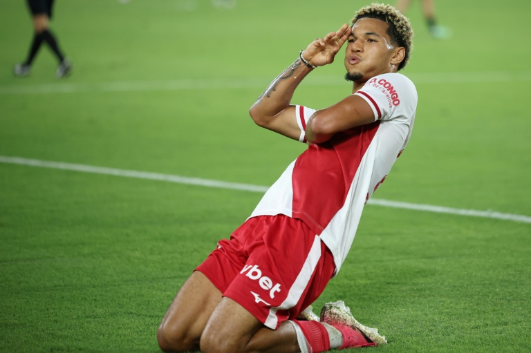 Le jeune Allemand de Monaco Paris Bruner s'est encore illustré avec un but contre Lens au Stade Louis-II le 18 septembre 2026