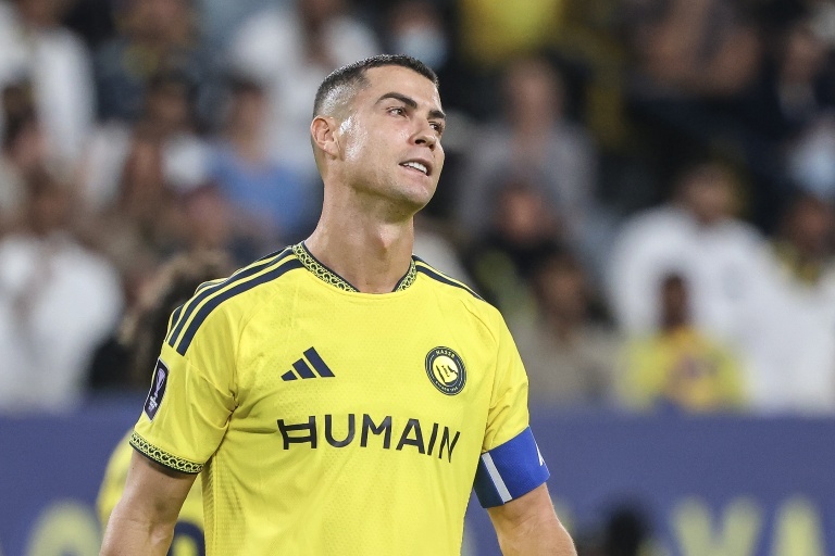 Cristiano Ronaldo lors d'un match avec Al-Nassr en Ligue saoudienne.