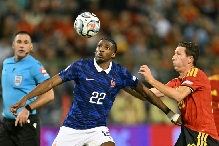 Jérémy Jacquet en action lors d'un match de Ligue des nations