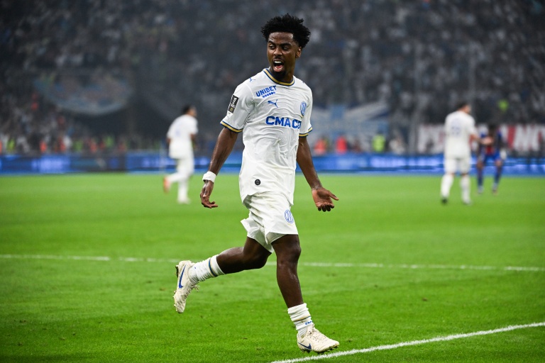 Le Marseillais Angel Gomes au stade Vélodrome le 20 septembre 2026 à Marseille en France