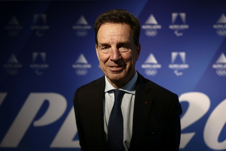 Geoffroy Roux de Bézieux, nouveau président du Comité d'organisation des JO-2030, le 29 octobre 2026 à Décines-Charpieu dans l'agglomération lyonnaise