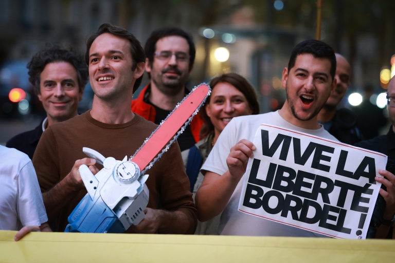 Manifestation de soutien au président argentin Javier Milei à Paris le 30 septembre 2026