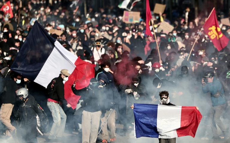 Lors de la manifestation à Marseille, le 24 octobre 2026