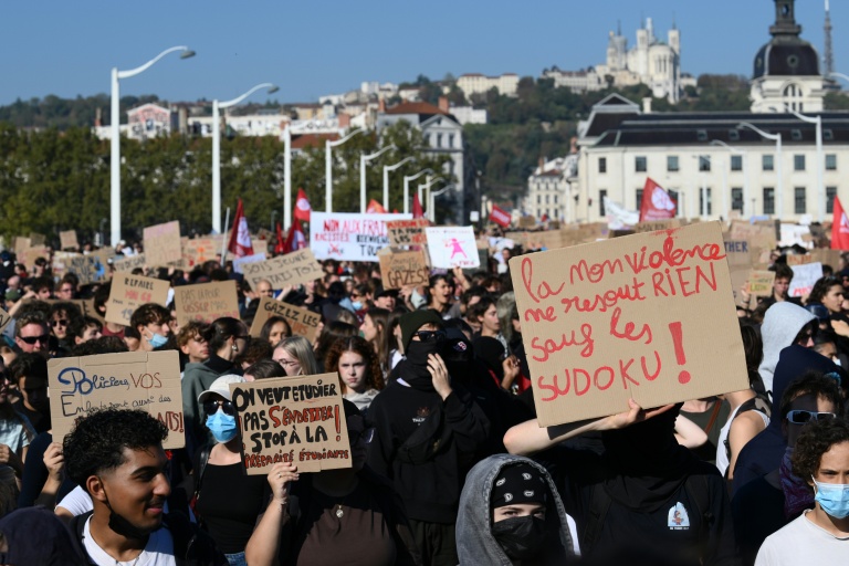 Manifestation de lycéens à Lyon le 6 octobre 2026