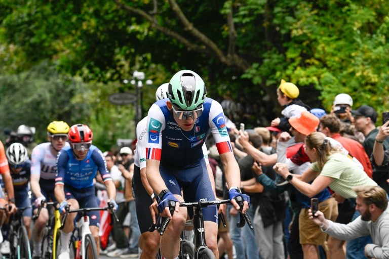 Paul Seixas lors des Mondiaux de cyclisme sur route, le 27 septembre 2026 à Montréal