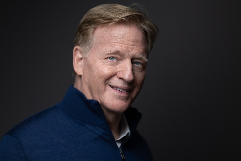 Le président de la Ligue professionnelle de football américain (NFL) Roger Goodell photographié le 23 octobre 2026 à Paris