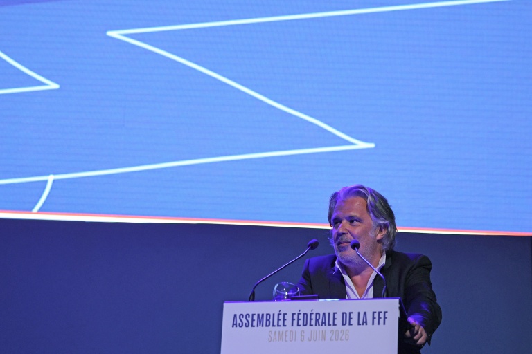 Le président de la LFP Vincent Labrune à Ajaccio le 6 juin 2026