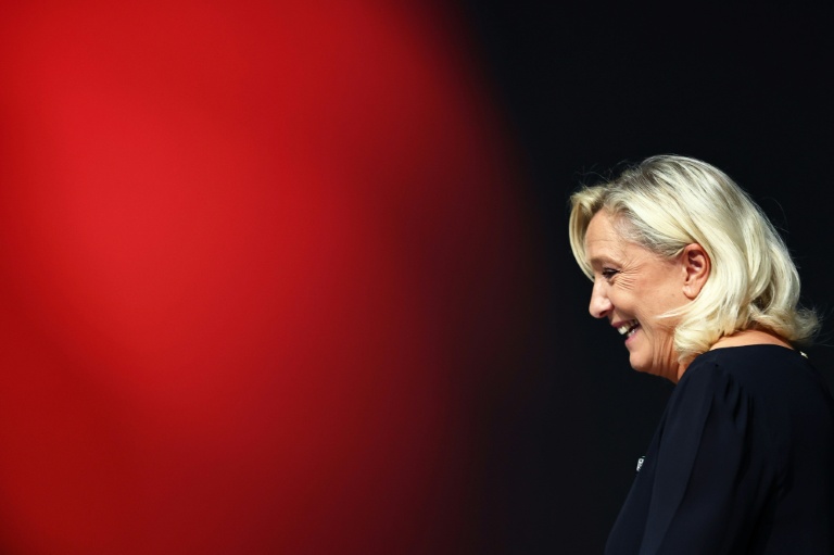 La candidate du Rassemblement national à la présidentielle, Marine Le Pen, le 28 septembre 2026 à Paris