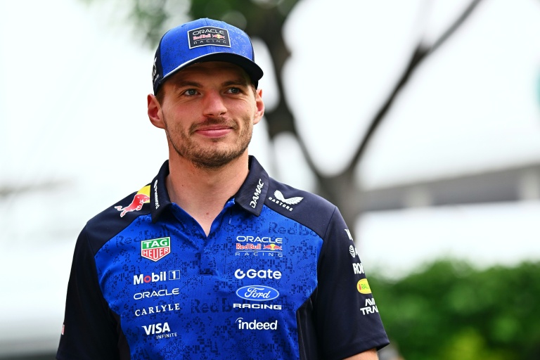 Le pilote de F1 et ancien champion du monde néerlandais Max Verstappen, le 8 octobre 2026 à Singapour