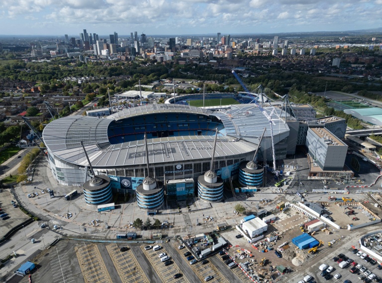 Vue du stade de Manchester City, l'Etihad Stadium, le 30 septembre 2026