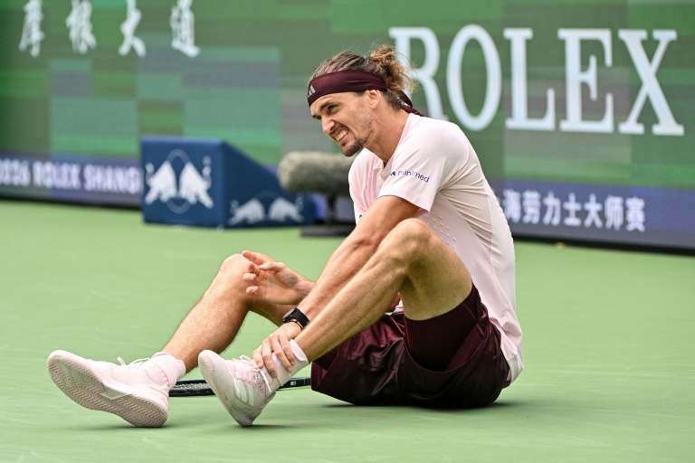 L'Allemand Alexander Zverev a chuté lors de son match contre le Chinois Wu Yibing mais s'est imposé au deuxième tour du Masters 1000 de Shanghai le 9 octobre 2026