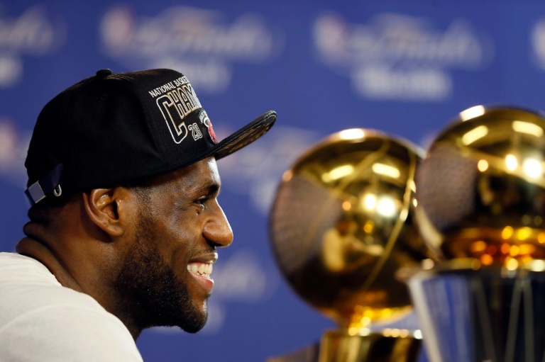 LeBron James avec Miami Heat à Miami le 20 juin 2013