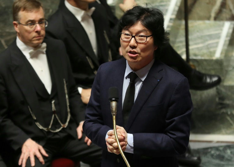 Jean-Vincent Placé s'exprime lors d'un procès à Paris.