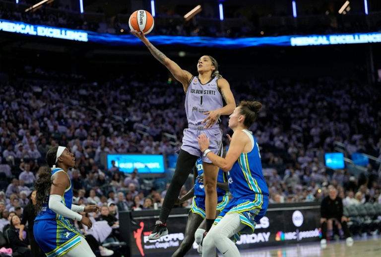 Gabby Williams avec les Golden State Valkyries contre les Dallas Wings, à San Francisco le 2 octobre 2026